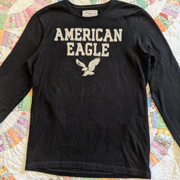 American Eagle Outfitters Black Long Sleeve Tee - Picture 4 of 10